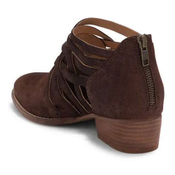 New Seychelles So Blue Copper Metallic Leather Ankle Bootie 8.5 - Picture 12 of 12